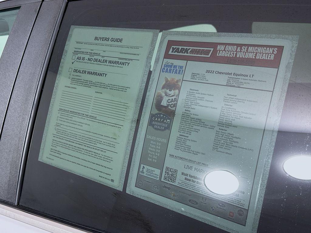 used 2022 Chevrolet Equinox car, priced at $23,798