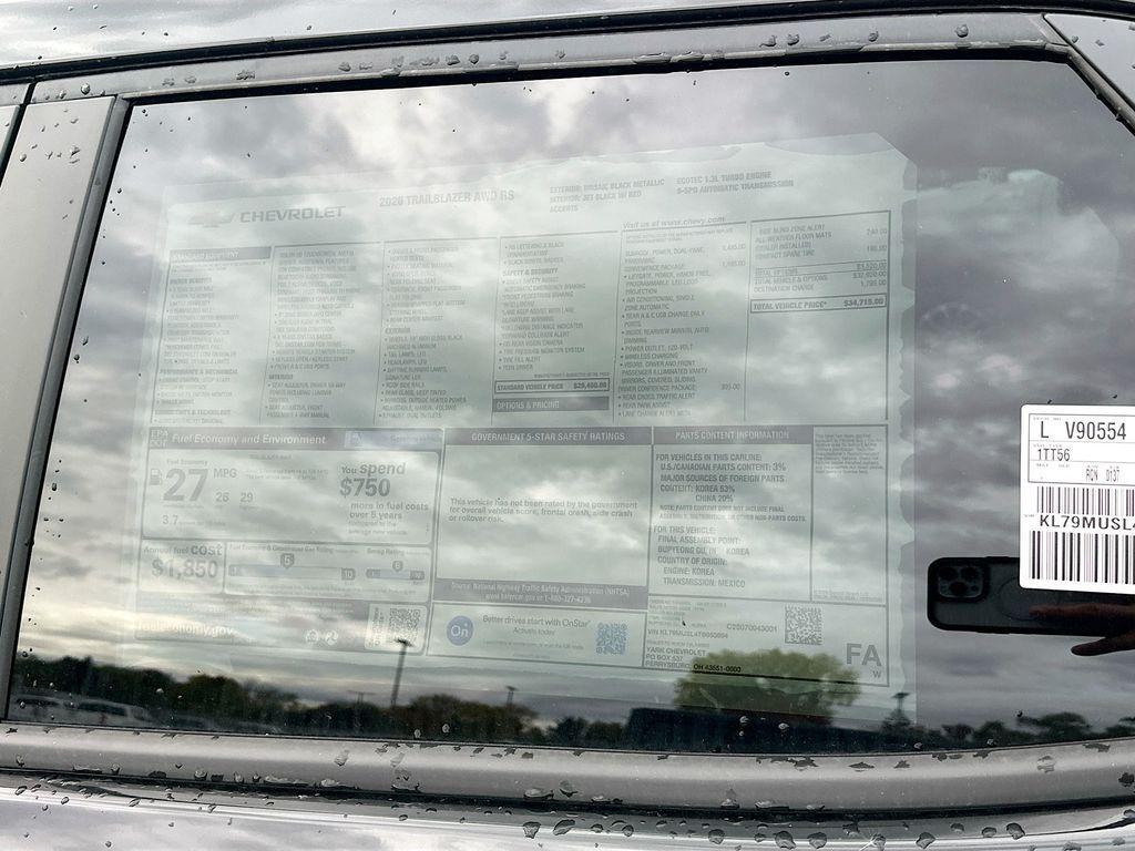 new 2026 Chevrolet TrailBlazer car, priced at $34,715