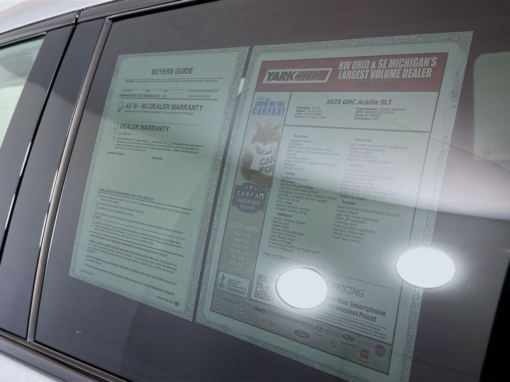 used 2023 GMC Acadia car, priced at $33,200