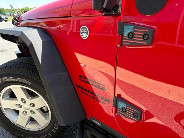 used 2016 Jeep Wrangler Unlimited car, priced at $21,853