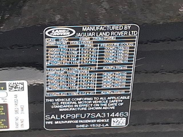 new 2025 Land Rover Range Rover car, priced at $131,435