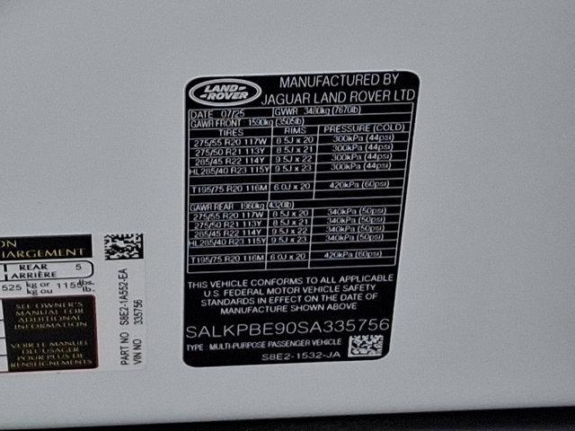 new 2025 Land Rover Range Rover car, priced at $153,005