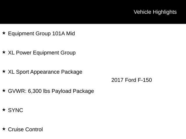 used 2017 Ford F-150 car, priced at $18,500