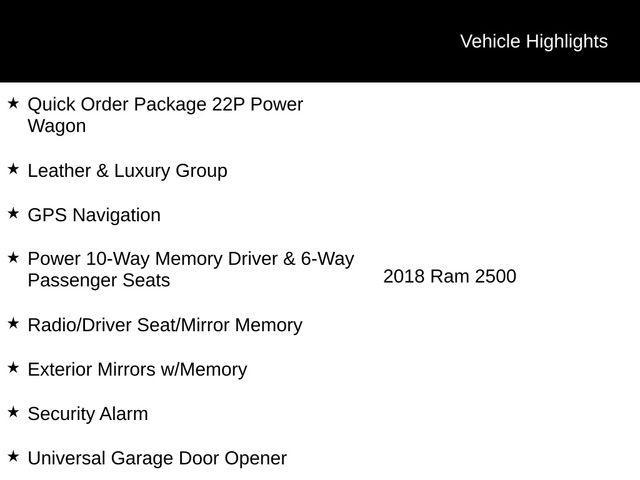 used 2018 Ram 2500 car, priced at $32,995