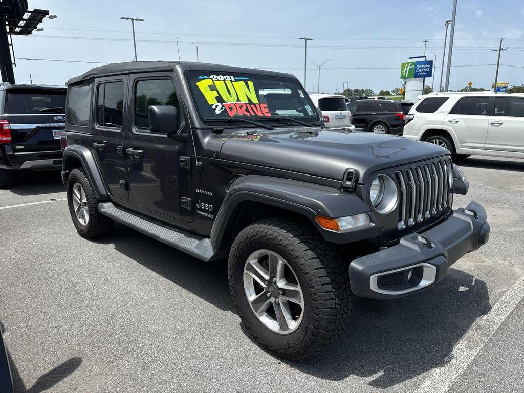 used 2021 Jeep Wrangler Unlimited car, priced at $27,894