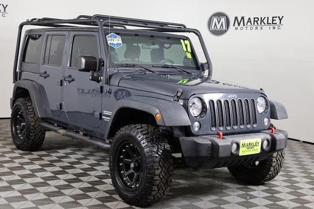 used 2017 Jeep Wrangler Unlimited car, priced at $23,372