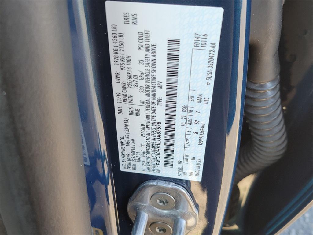 used 2020 Ford Escape car, priced at $17,499