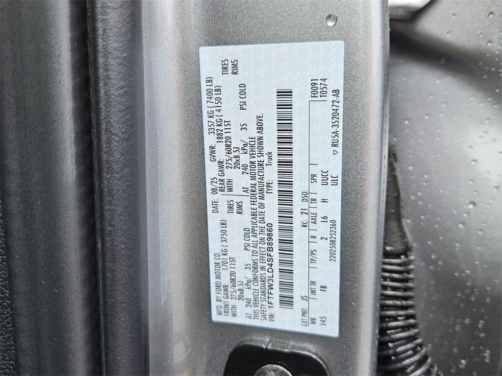 new 2025 Ford F-150 car, priced at $61,097