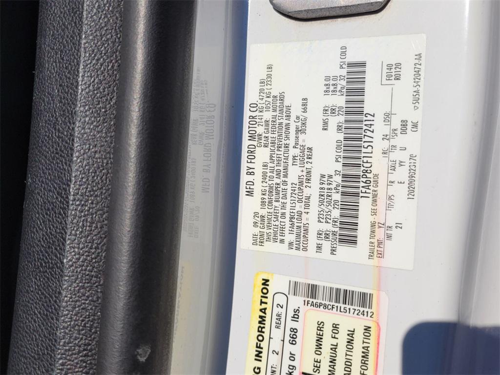 used 2020 Ford Mustang car, priced at $29,588