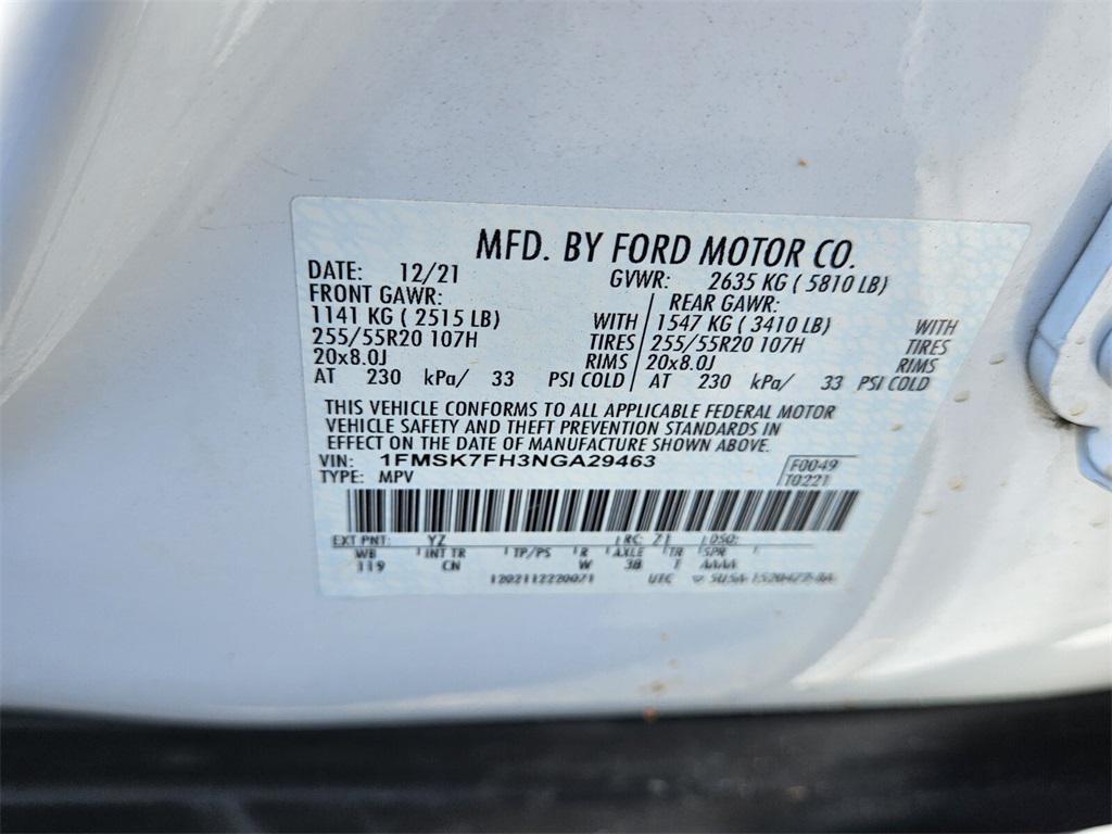 used 2022 Ford Explorer car, priced at $29,399