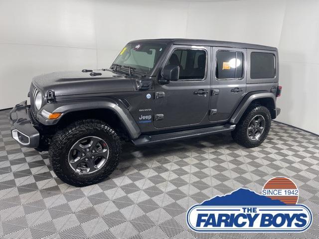 used 2021 Jeep Wrangler Unlimited 4xe car, priced at $34,995