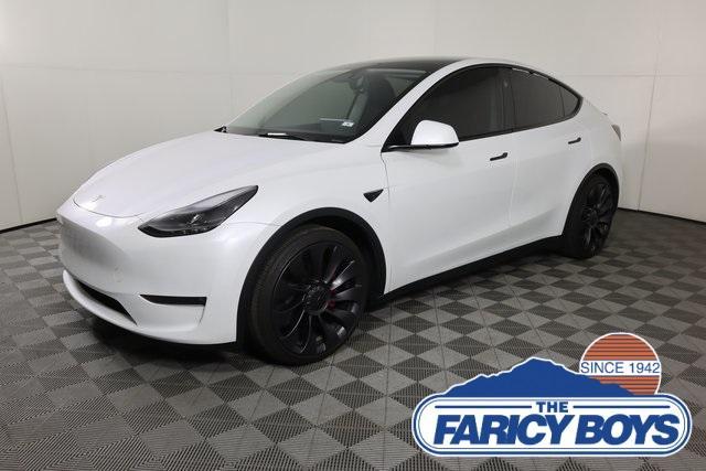 used 2025 Tesla Model Y car, priced at $43,495