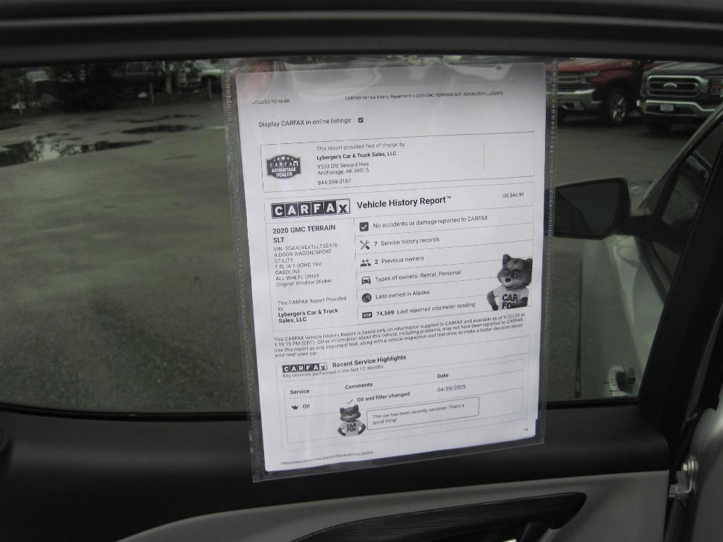 used 2020 GMC Terrain car, priced at $21,950