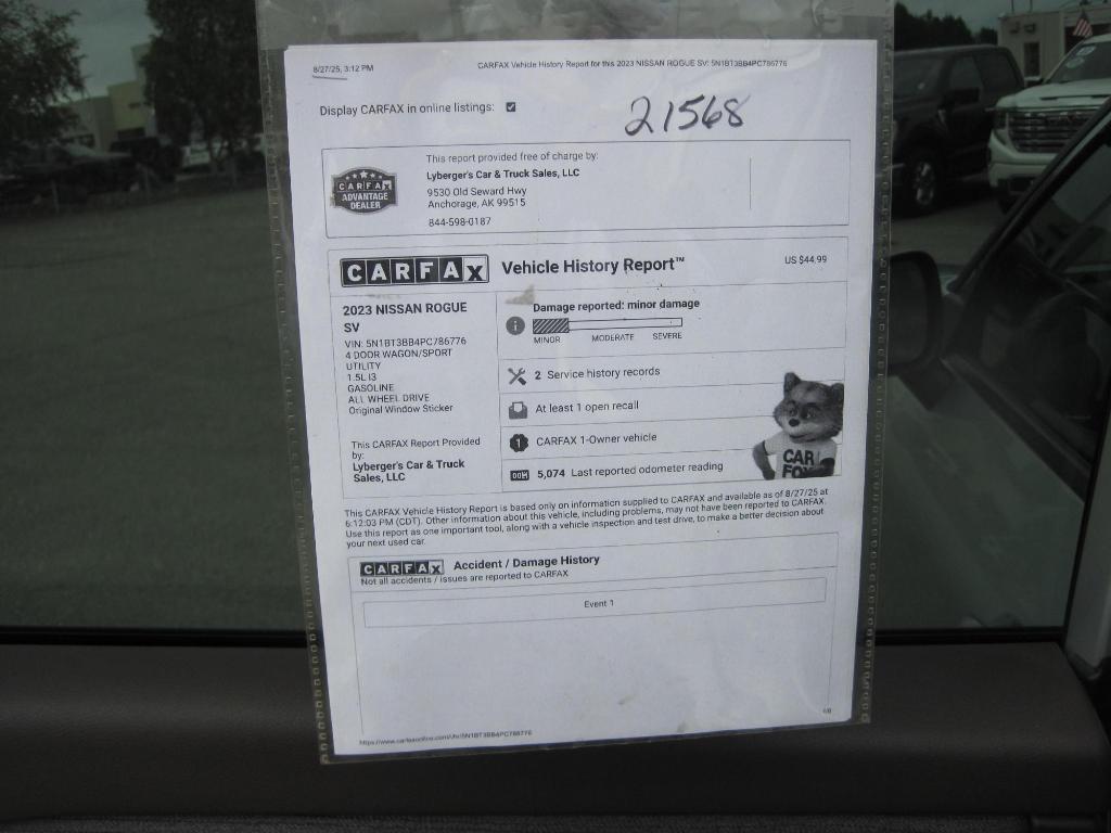 used 2023 Nissan Rogue car, priced at $26,950