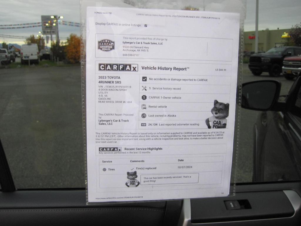 used 2023 Toyota 4Runner car, priced at $41,950