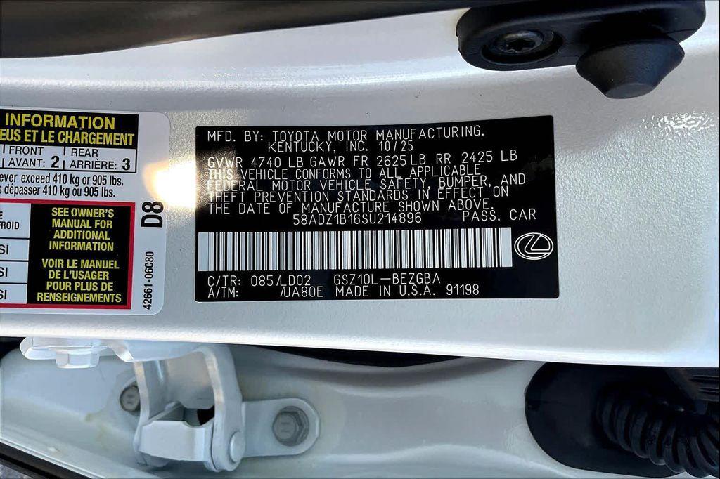 new 2025 Lexus ES 350 car, priced at $49,169