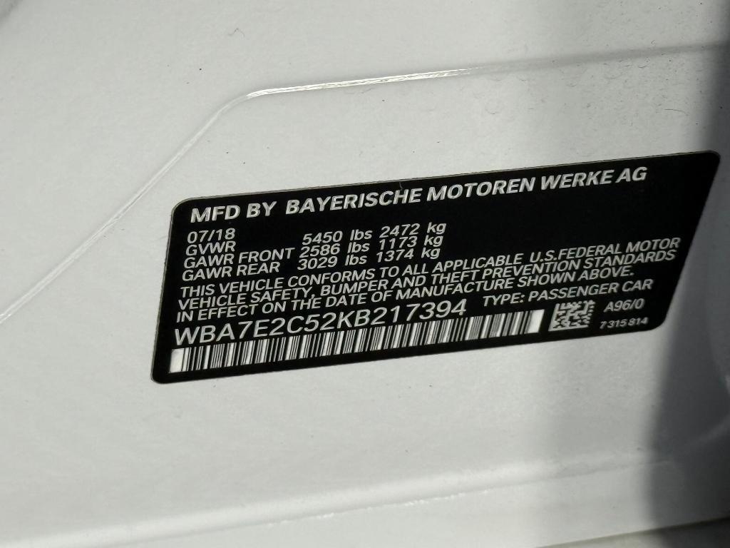 used 2019 BMW 740 car, priced at $19,999