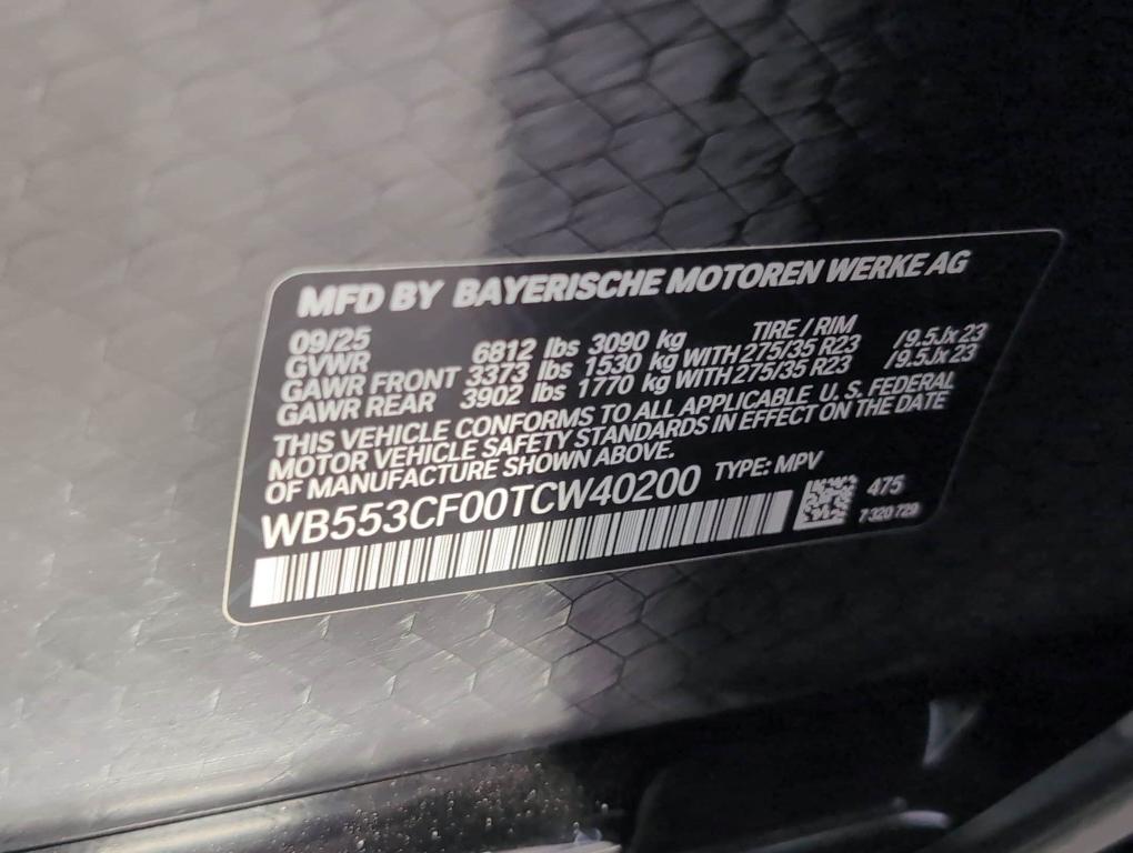 new 2026 BMW iX car, priced at $101,270