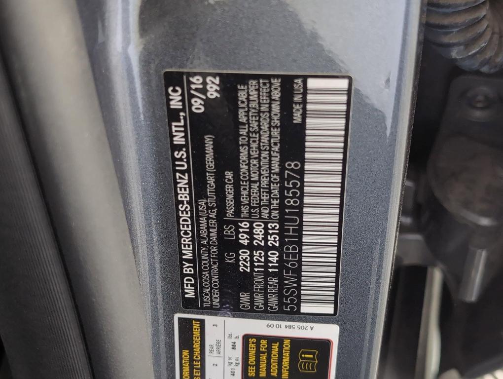 used 2017 Mercedes-Benz AMG C 43 car, priced at $28,499