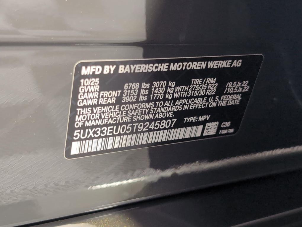 new 2026 BMW X5 car, priced at $105,175