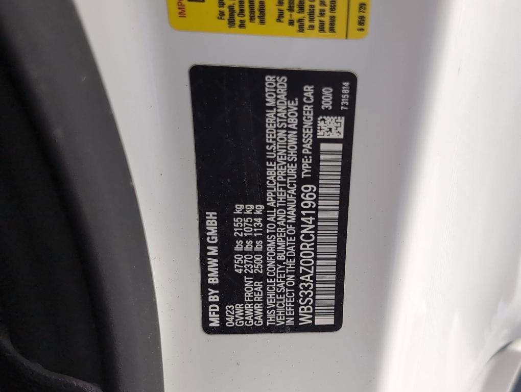 used 2024 BMW M4 car, priced at $75,996