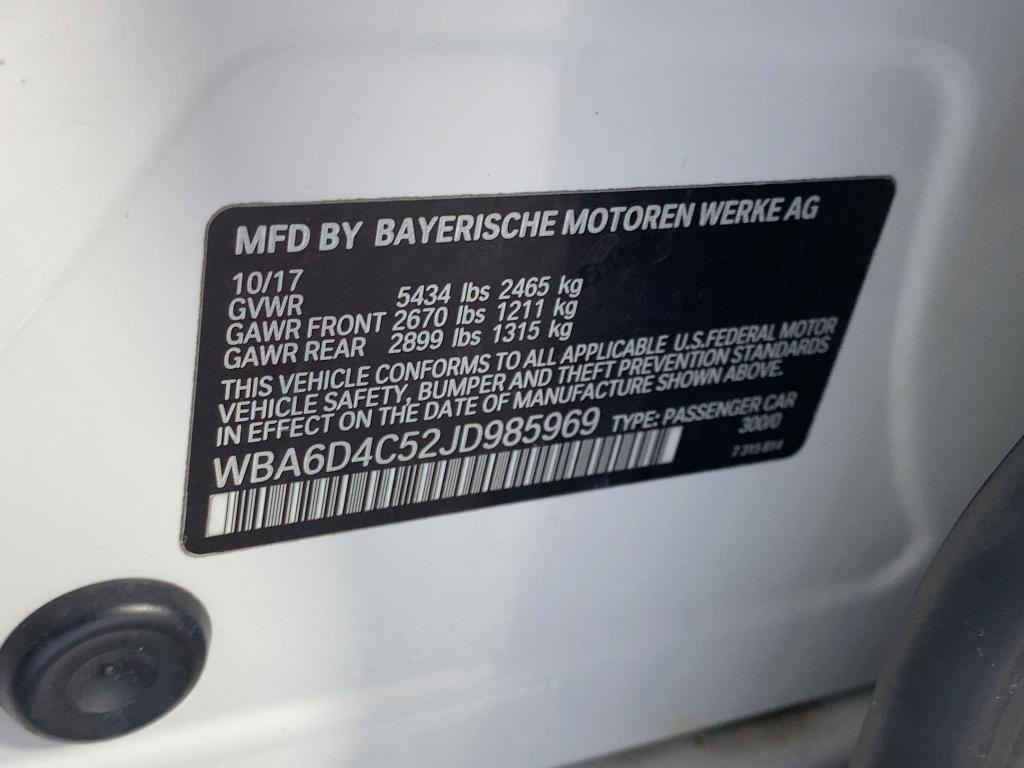 used 2018 BMW 650 Gran Coupe car, priced at $29,999