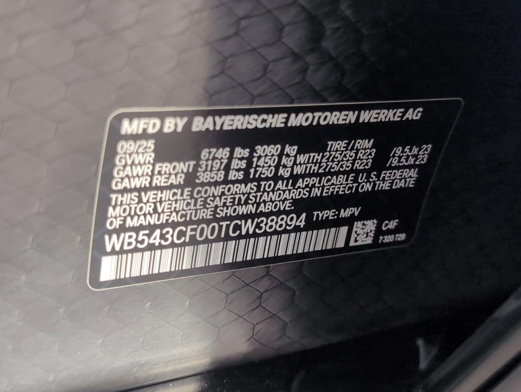 new 2026 BMW iX car, priced at $86,975