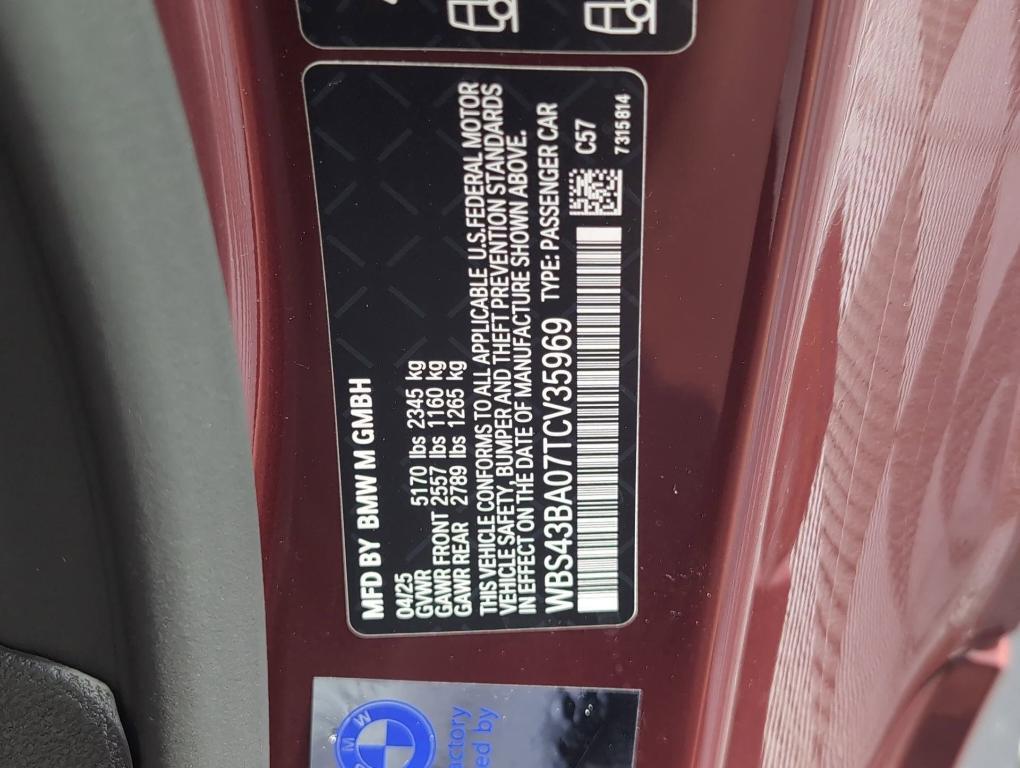 new 2026 BMW M4 car, priced at $107,985