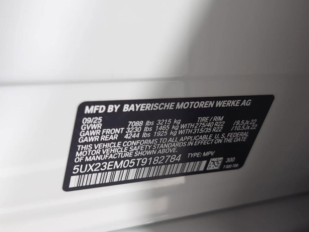 new 2026 BMW X7 car, priced at $97,380