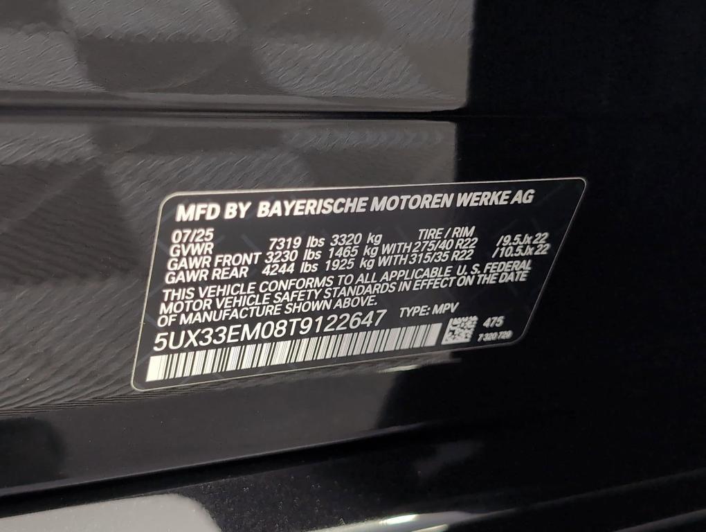 new 2026 BMW X7 car, priced at $123,430