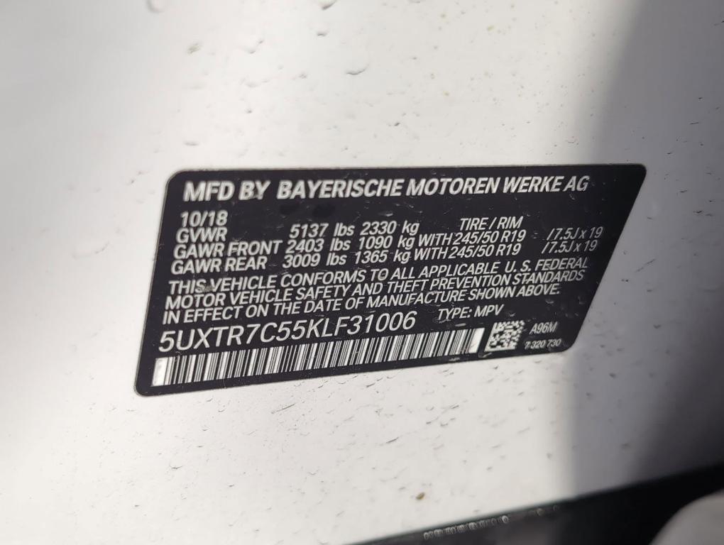 used 2019 BMW X3 car, priced at $20,999