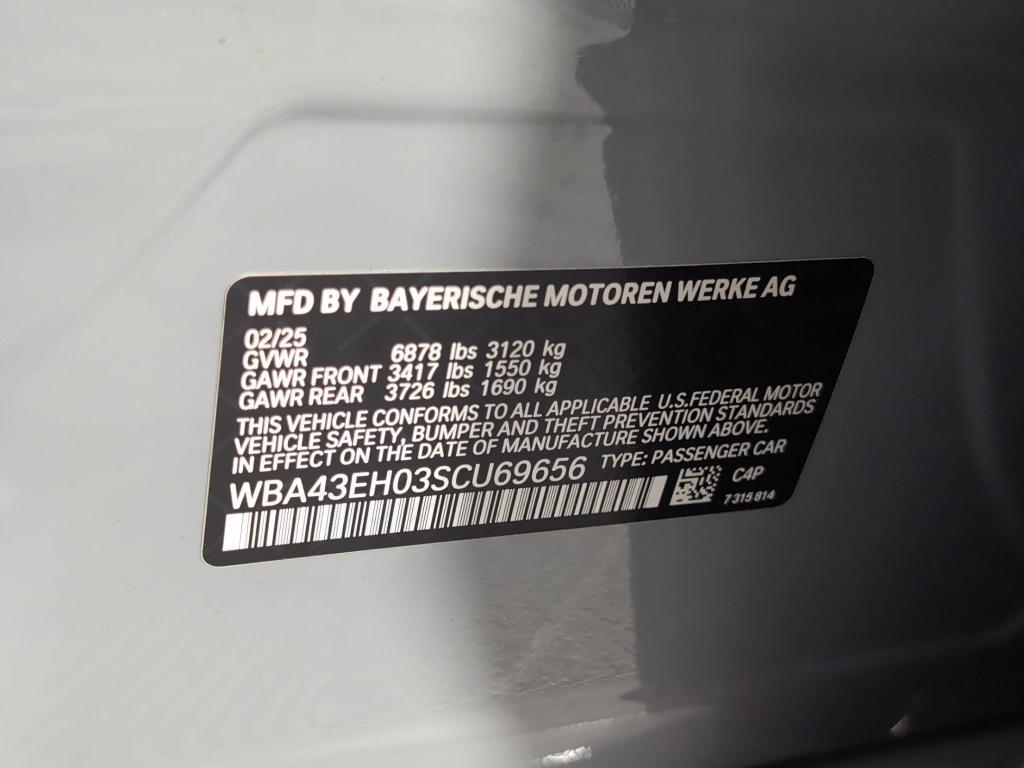 new 2025 BMW 750e car, priced at $123,575