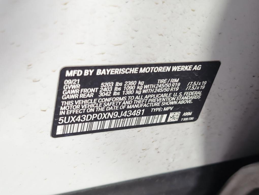 used 2022 BMW X3 car, priced at $24,999
