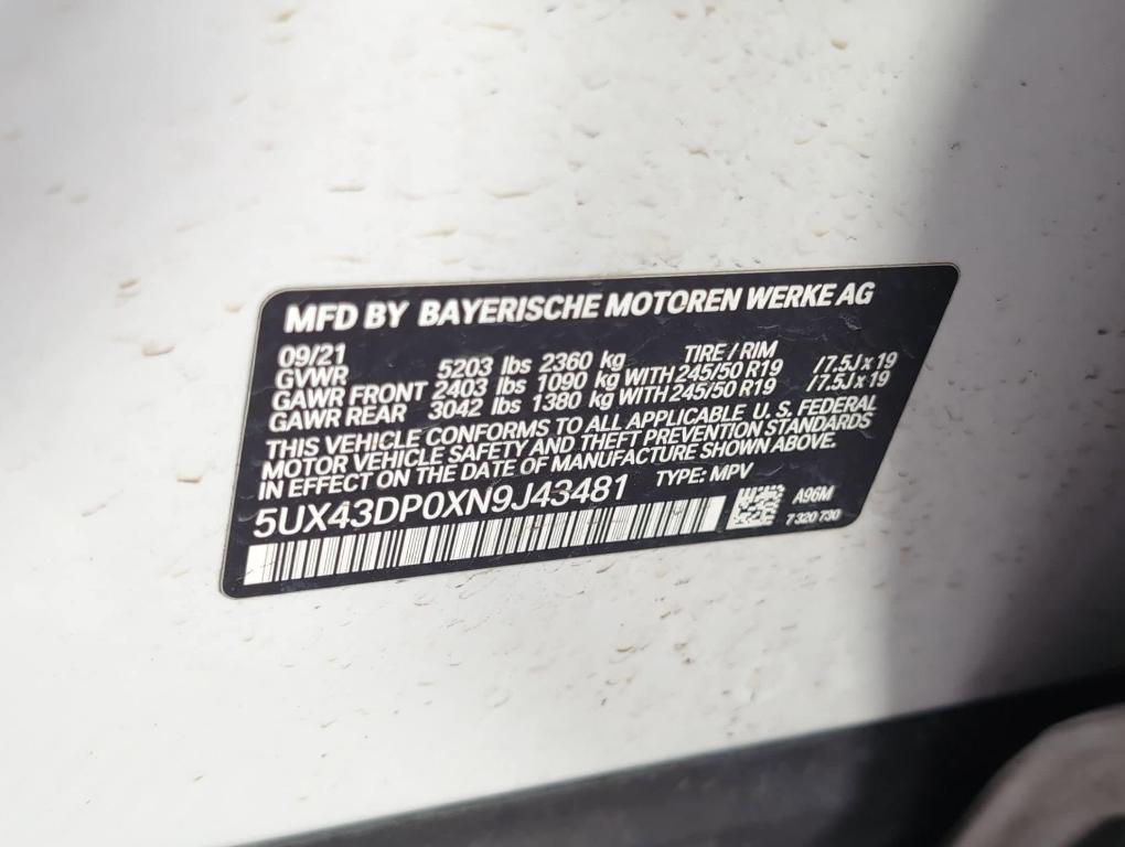 used 2022 BMW X3 car, priced at $24,999