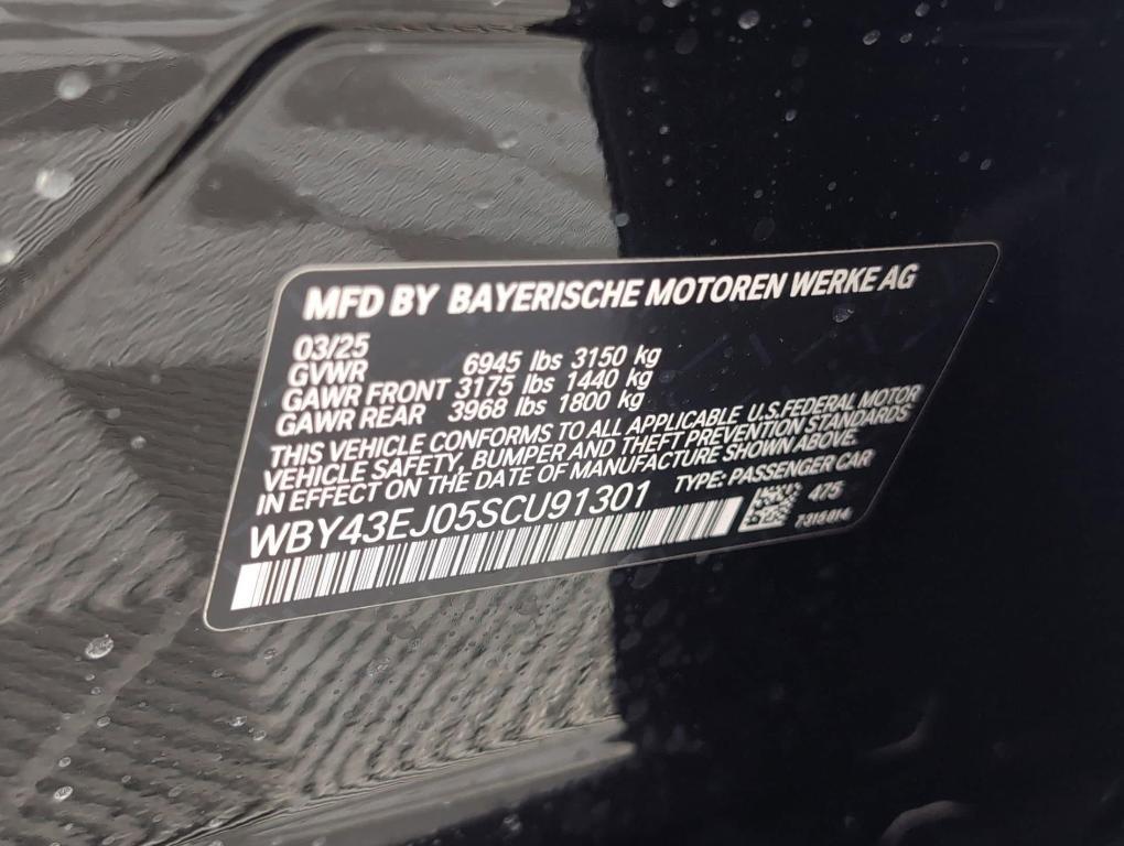 new 2025 BMW i7 car, priced at $116,000