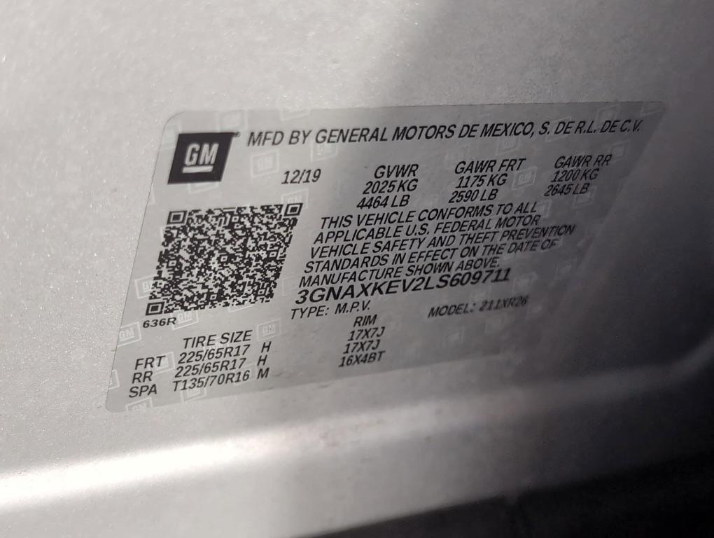 used 2020 Chevrolet Equinox car, priced at $16,499