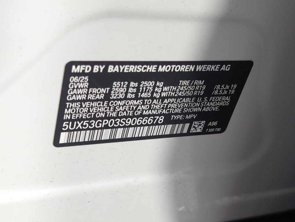 new 2025 BMW X3 car, priced at $53,575