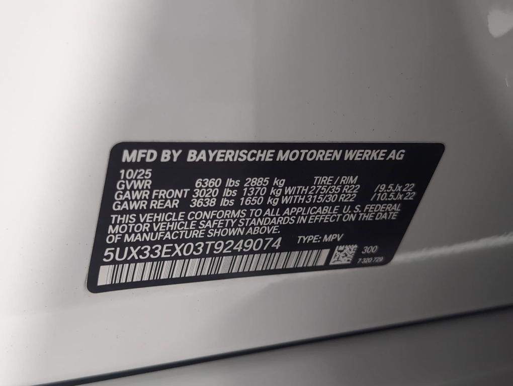 new 2026 BMW X6 car, priced at $91,910