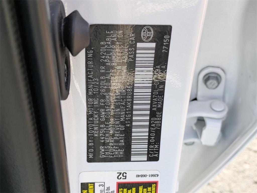 used 2024 Toyota Camry car, priced at $23,021