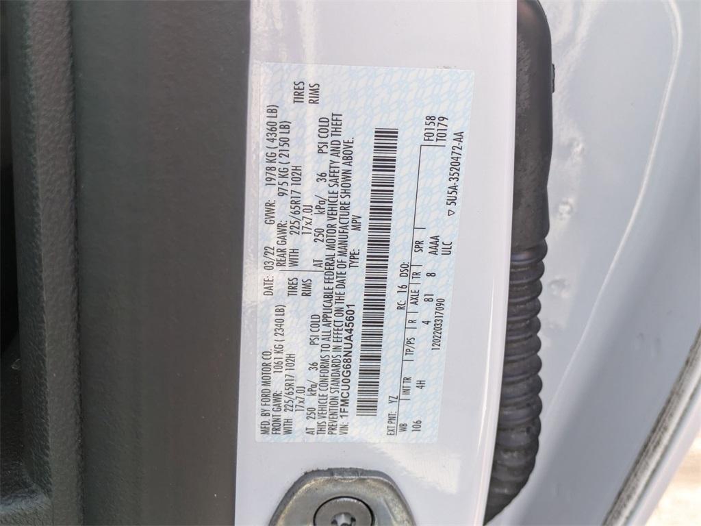 used 2022 Ford Escape car, priced at $17,640