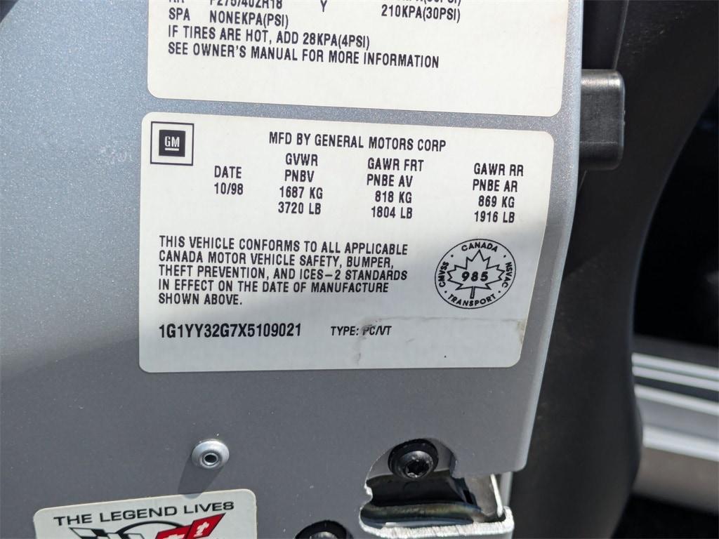 used 1999 Chevrolet Corvette car, priced at $21,500