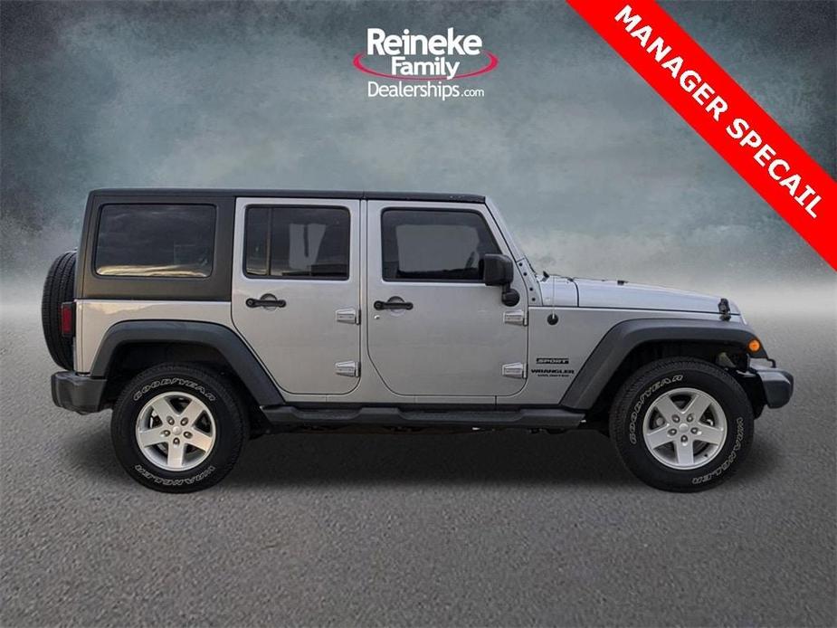 used 2017 Jeep Wrangler Unlimited car, priced at $20,526