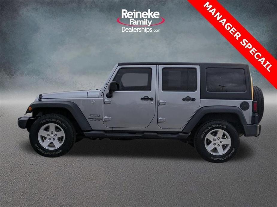 used 2017 Jeep Wrangler Unlimited car, priced at $20,526