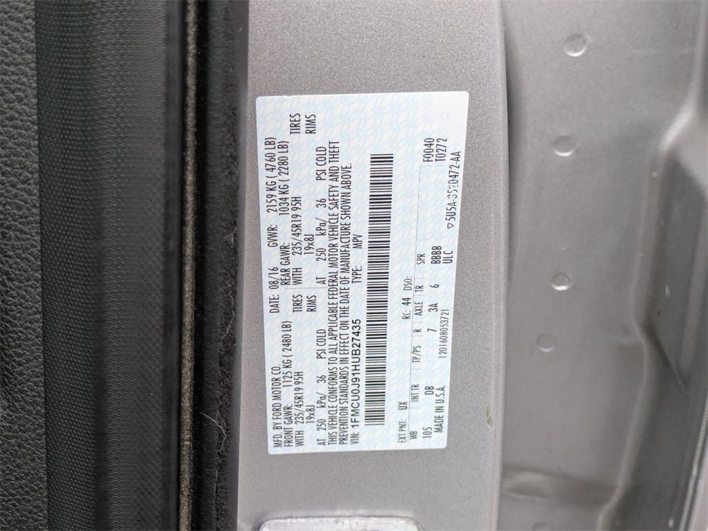 used 2017 Ford Escape car, priced at $9,887