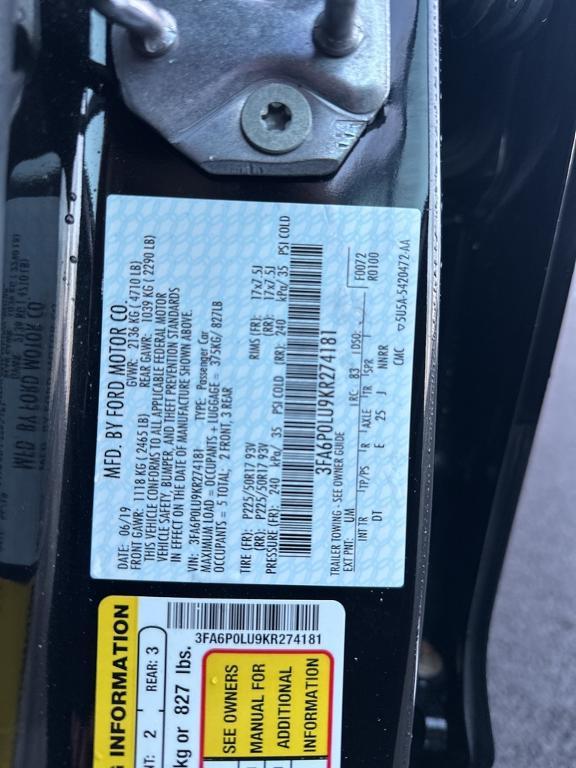 used 2019 Ford Fusion Hybrid car, priced at $17,095