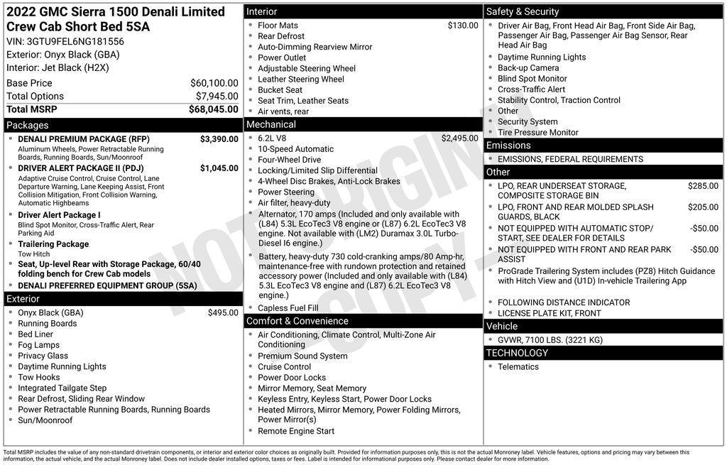 used 2022 GMC Sierra 1500 Limited car, priced at $43,966