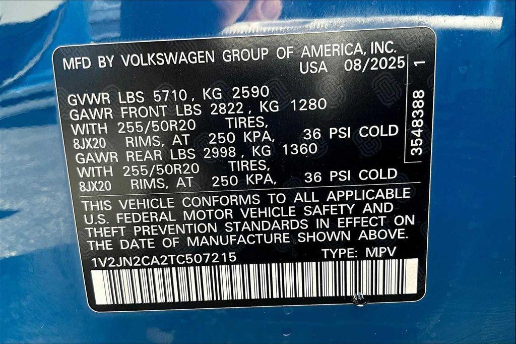 new 2026 Volkswagen Atlas car, priced at $46,436