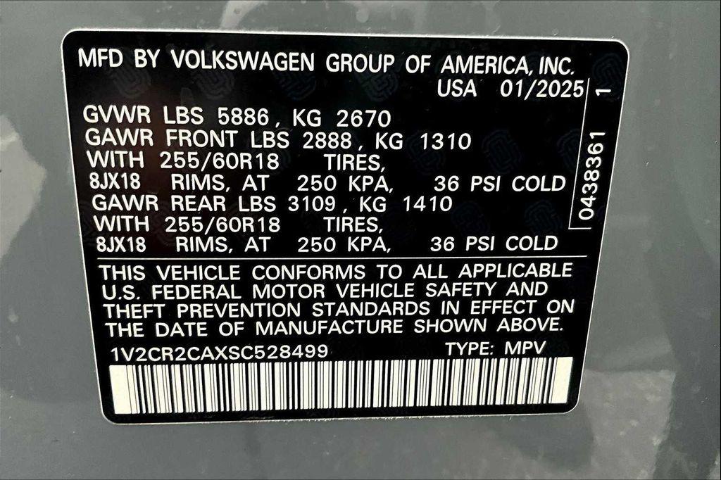 new 2025 Volkswagen Atlas car, priced at $47,859