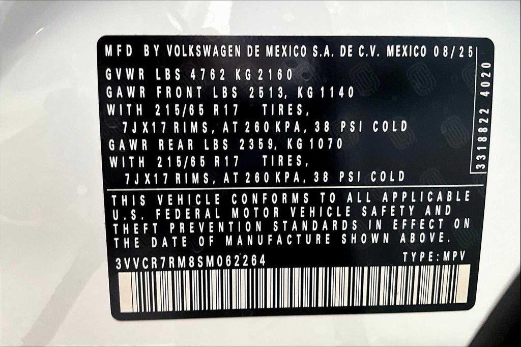 new 2025 Volkswagen Tiguan car, priced at $31,275