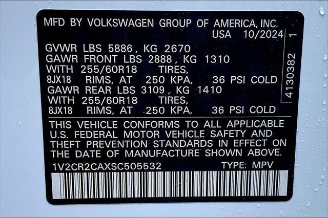 new 2025 Volkswagen Atlas car, priced at $46,459